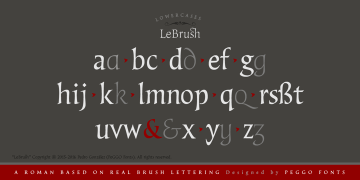 LeBrush Font Poster 5