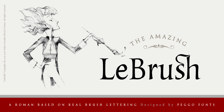 LeBrush Font Poster 1