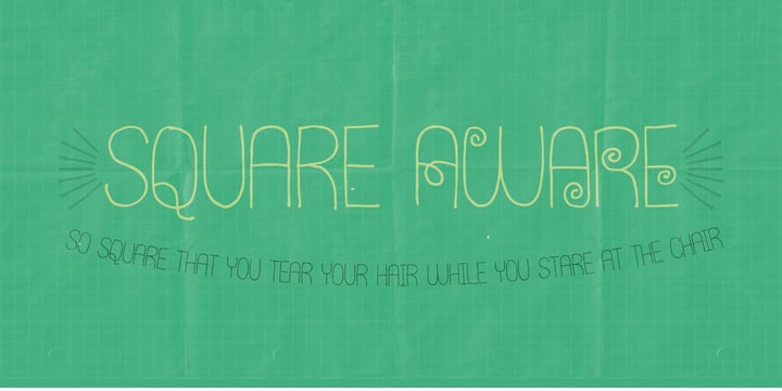 Square Aware Font Poster 1