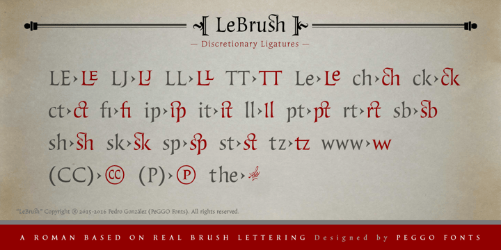 LeBrush Font Poster 17