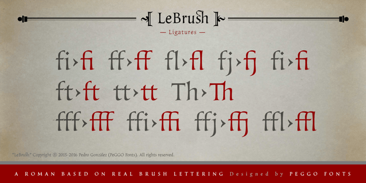 LeBrush Font Poster 16
