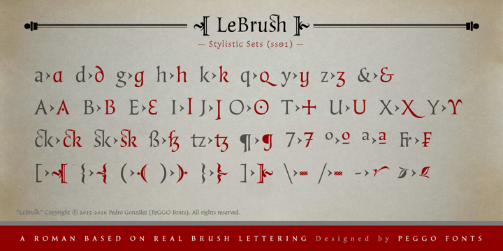 LeBrush Font Poster 19
