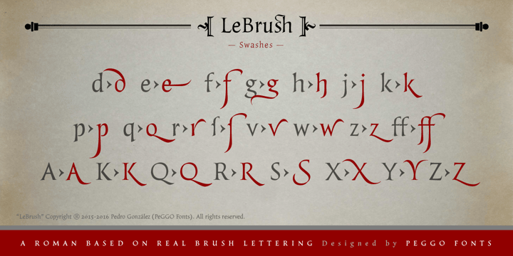 LeBrush Font Poster 18