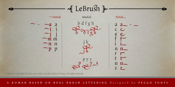 LeBrush Font Poster 21