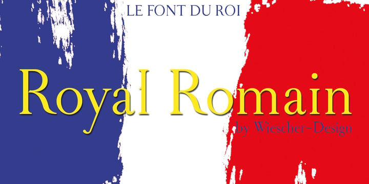 Royal Romain Font Poster 1