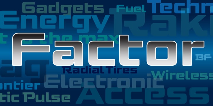 Factor BF Font Poster 1