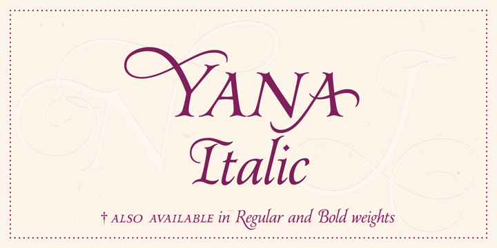 Yana Font Poster 8