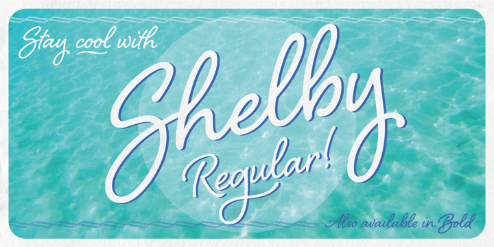 Shelby Font Poster 6