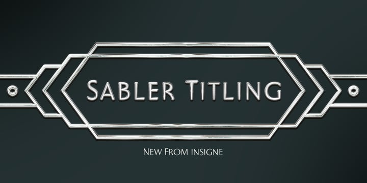 Sabler Titling Font Poster 1