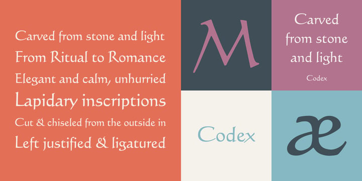 Codex Font Poster 3