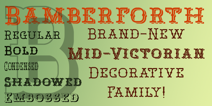 Bamberforth Font Poster 1