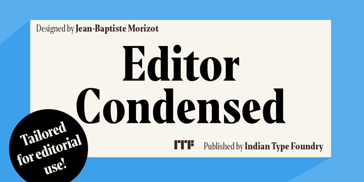 Editor Condensed Font Poster 9