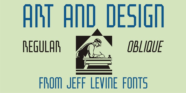 Art And Design JNL Font Poster 1
