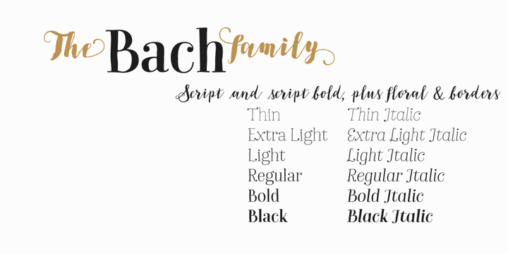 Bach Font Poster 2