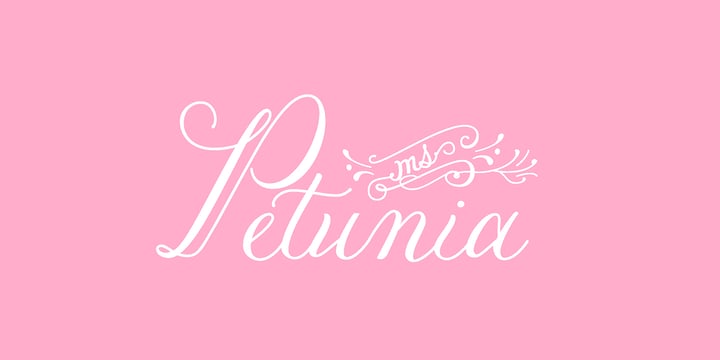 Petunia Font Poster 1