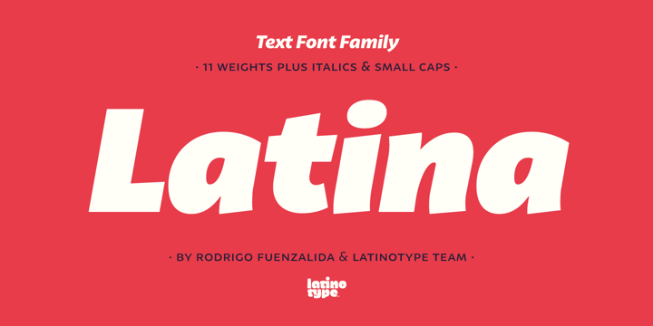 Latina Font Poster 1