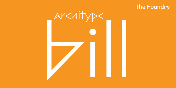 Architype Bill Font Poster 2