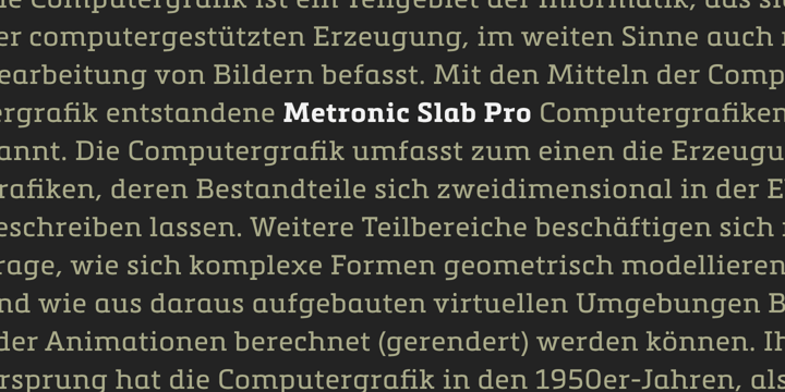 Metronic Slab Pro Font Poster 8