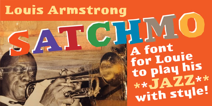 Satchmo Font Poster 1