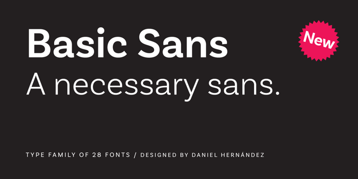 Basic Sans Font Poster 1