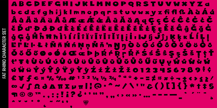 Fat Rhino Font Poster 4