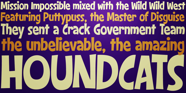 Houndcats PB Font Poster 1