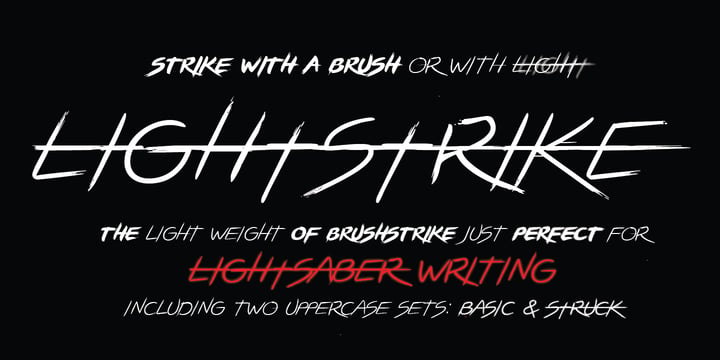 Brushstrike Font Poster 2