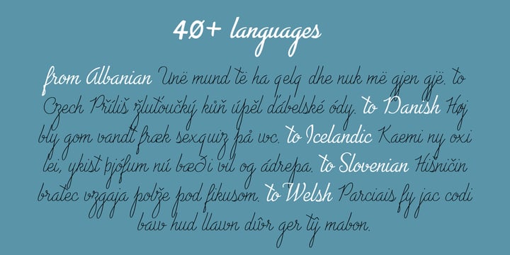 Advertising Script Font Poster 5