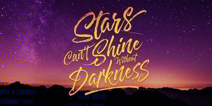 Hayne Script Font Poster 12