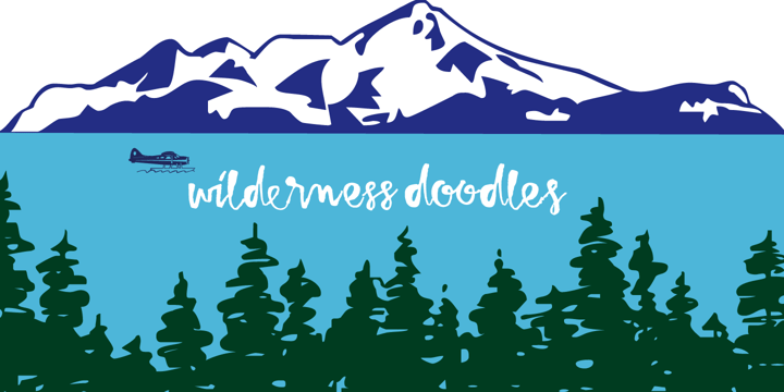 Wilderness Doodles Font Poster 8