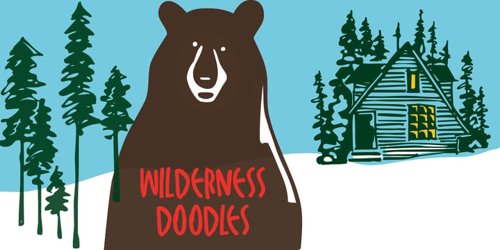 Wilderness Doodles Font Poster 6