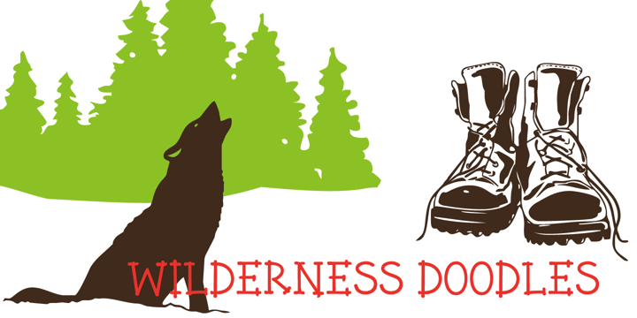 Wilderness Doodles Font Poster 10