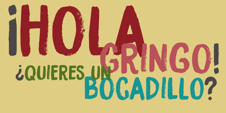 Bocadillo Font Poster 2