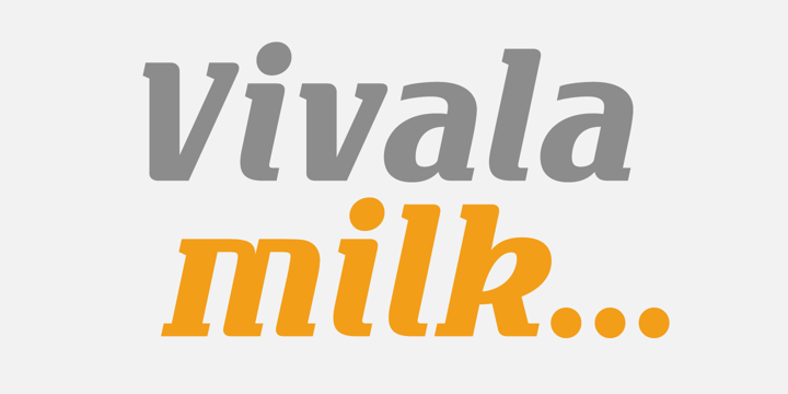 Vivala Milk Font Poster 1