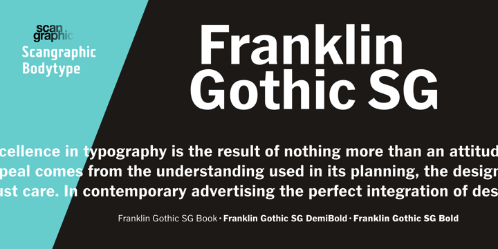 Franklin Gothic SG Font Poster 1