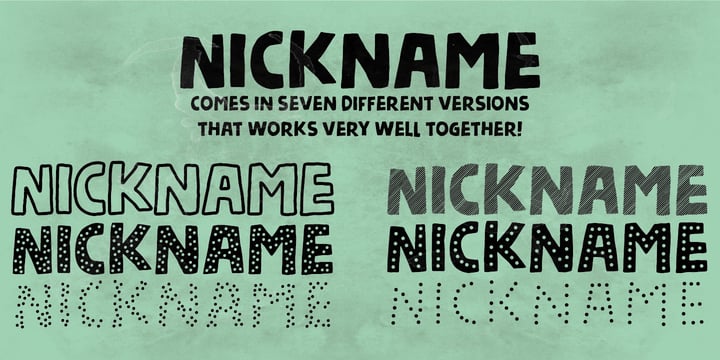 Nickname Font Poster 7