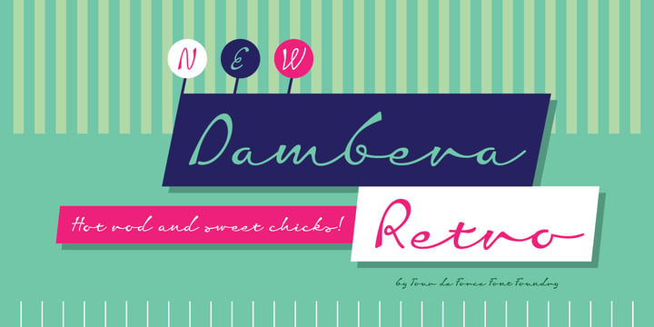 Dambera Retro Font Poster 1