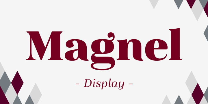 Magnel Display Font Poster 1