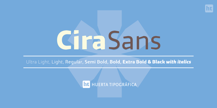 Cira Sans Font Poster 1