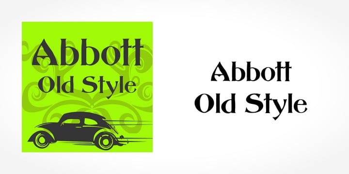 Abbott Old Style Font Poster 1