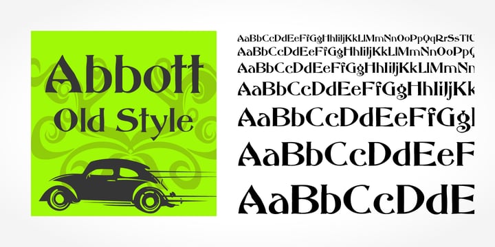 Abbott Old Style Font Poster 5
