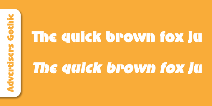Advertisers Gothic Font Poster 5