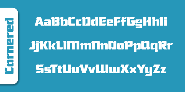 Cornered Font Poster 2