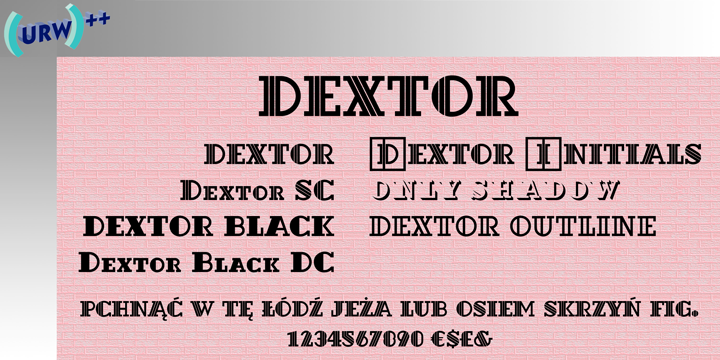 Dextor Font Poster 1