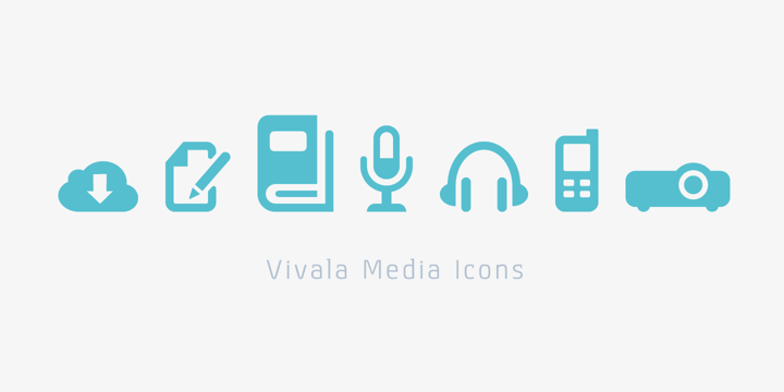 Vivala Media Icons Font Poster 2
