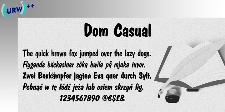 Dom Casual Font Poster 1