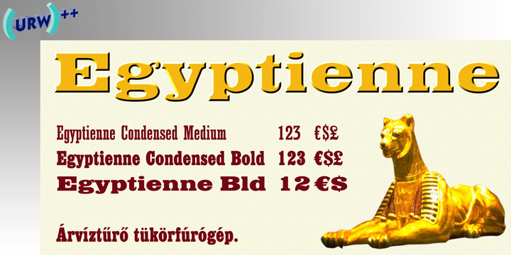 Egyptienne Font Poster 1
