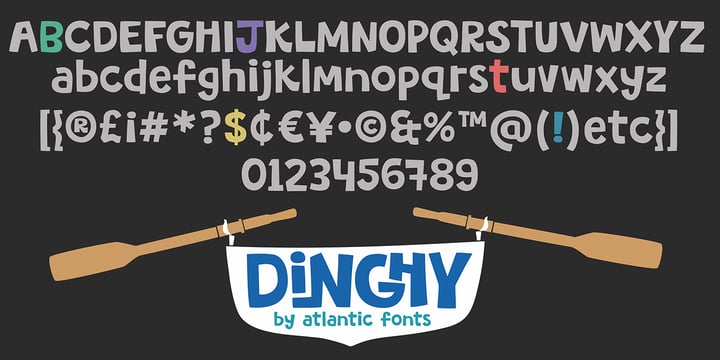 Dinghy Font Poster 2