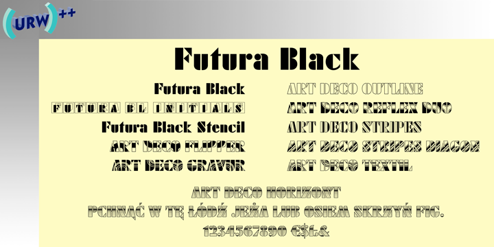Futura Black Font Poster 1