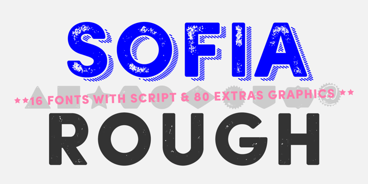 Sofia Rough Font Poster 1